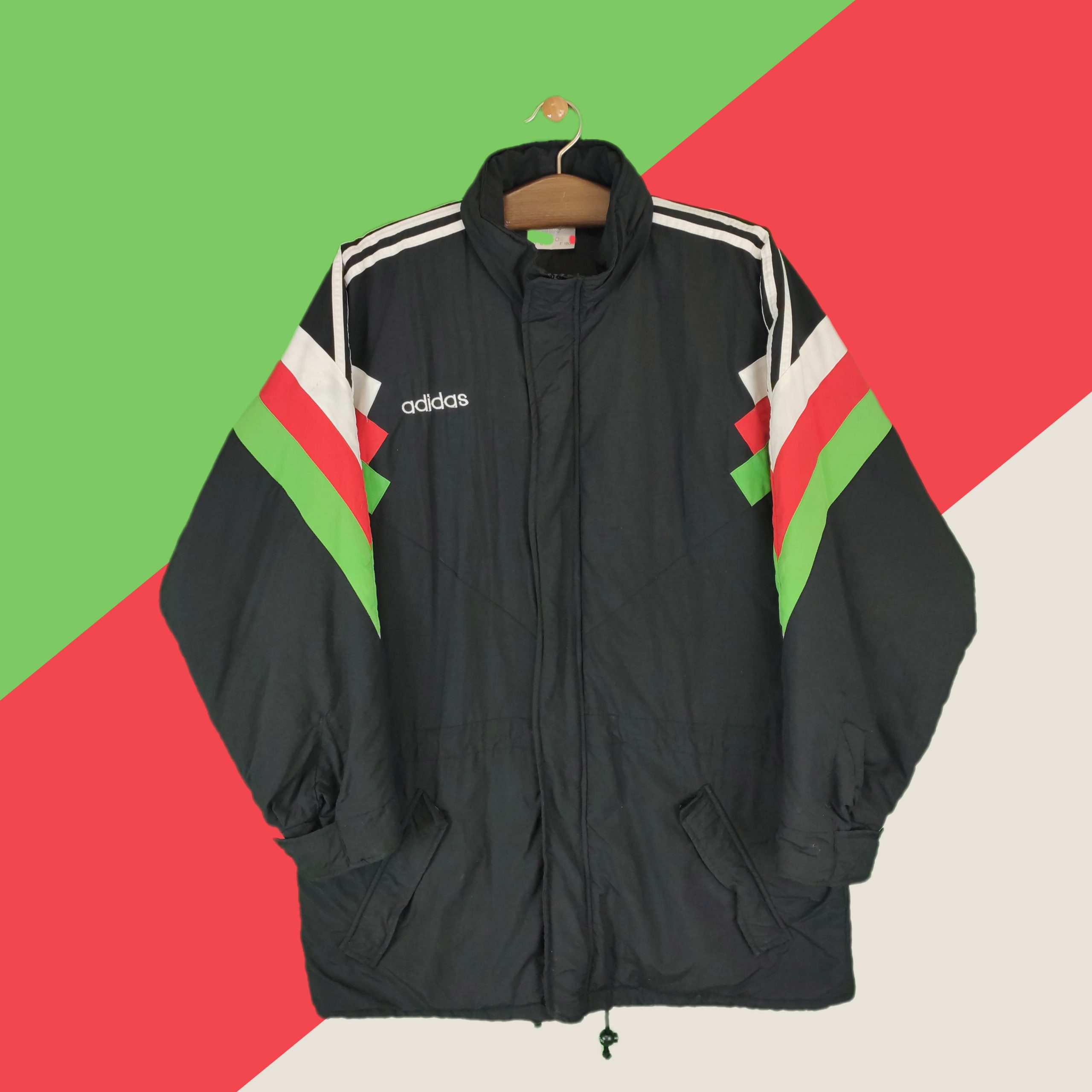 patrón básico rodillo Adidas "Tricolor" Retro Coat - BHD VINTAGE